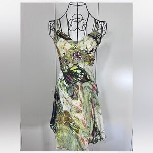 Y2K Karen Millen Floral Slip Dress Medium – Vintage Romantic Fairycore